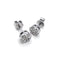 Bague Boucles d'oreilles solitaires - Diamants naturels en or blanc 18 ct 58 Facettes UKA000084GM