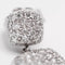 Boucles d'oreilles Boucles d’oreilles pavées de diamants en or blanc 18 K 58 Facettes UKA000089FV