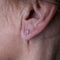 Boucles d'oreilles Boucles d’oreilles dormeuses - or blanc 18 K et diamants 58 Facettes UKA000090FV