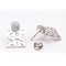Boucles d'oreilles Safari - Boucles d’oreilles en or blanc 18K avec diamants 58 Facettes UKA000087FV