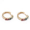 Boucles d'oreilles RAINBOW - Boucles d’oreilles créoles en or jaune 18K et gemmes 58 Facettes UKA000102LF