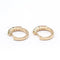 Boucles d'oreilles RAINBOW - Boucles d’oreilles créoles en or jaune 18K et gemmes 58 Facettes UKA000102LF