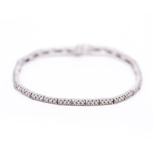 Bracelet Bracelet rivière - 85 diamants 1,07 ct en or blanc 18K 58 Facettes UKA000108LF