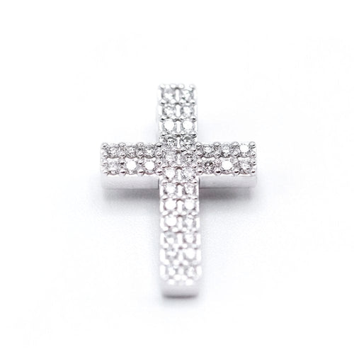 Pendentif Pendentif croix - Pendentif en or blanc 18K et diamants 58 Facettes UKA000109LF