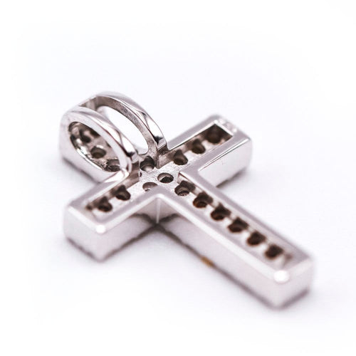 Pendentif Pendentif croix - Pendentif en or blanc 18K et diamants 58 Facettes UKA000109LF