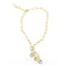 Collier Collier « Cœurs » en or jaune et or blanc 18 carats 58 Facettes D359655LF