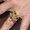 Bague 56.5 Color Bubbles - Bague en or jaune 18 carats et diamants 58 Facettes D360262JE