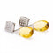 Boucles d'oreilles Briolé - Boucles d'oreilles en or 18 carats avec citrines et diamants 58 Facettes D360265JE