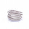 Bague 54 Salvini - Bague en or blanc 18 carats et diamants 58 Facettes D360368CS