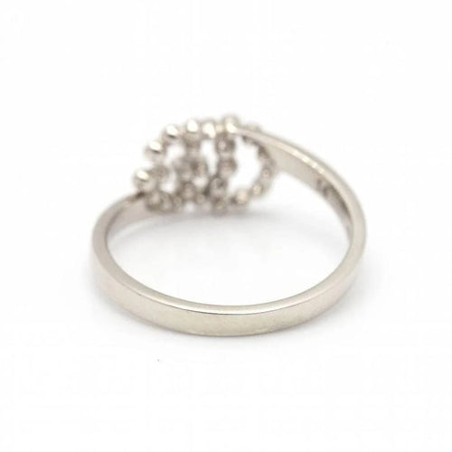 Bague 54 Gucci Running G - Bague en or blanc 18 carats et diamants 58 Facettes D360453FJ