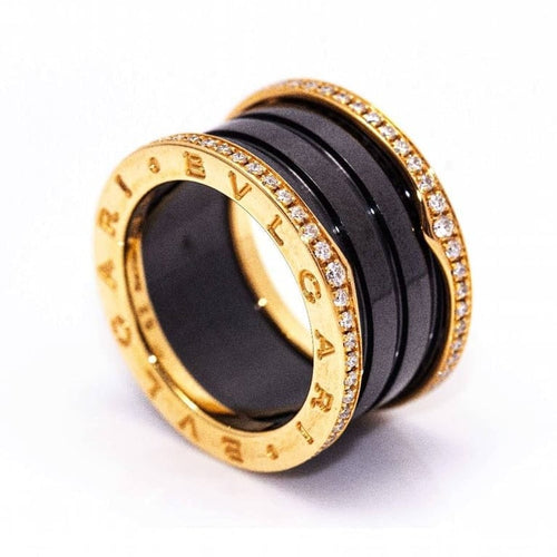 Bague 51 BVLGARI B.zero1 - Bague en or rose 18 carats et diamants 58 Facettes D361634UZ