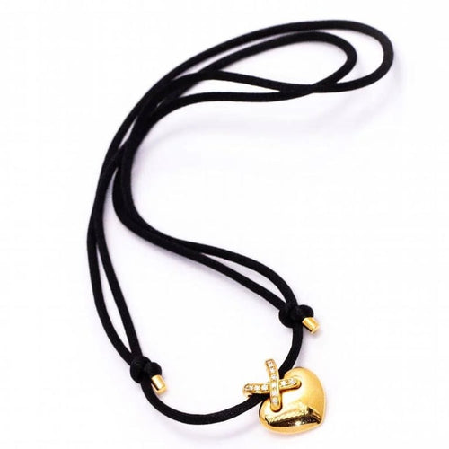 Collier Chaumet Liens Cœur - Collier en or rose 18 carats et diamants 58 Facettes D361638UZ