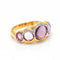 Bague 55 Bague en or rose 18 carats avec améthyste et diamants 58 Facettes D361639UZ