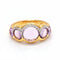 Bague 55 Bague en or rose 18 carats avec améthyste et diamants 58 Facettes D361639UZ