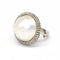 Bague 50.5 Bague perle naturelle en or blanc 18 carats et diamants 58 Facettes D362763RR