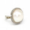 Bague 50.5 Bague perle naturelle en or blanc 18 carats et diamants 58 Facettes D362763RR