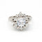 Bague 52.5 Bague en or blanc 18 carats avec diamants et béryl 58 Facettes D362790RR