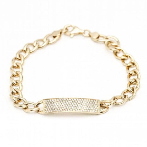 Bracelet DON'TFORGETME - Bracelet unisexe en or jaune 18 carats et diamants 58 Facettes D363123CG