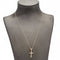 Collier Collier pendentif croix en or jaune 18 carats et diamants 58 Facettes D363121CG