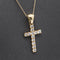 Collier Collier pendentif croix en or jaune 18 carats et diamants 58 Facettes D363121CG