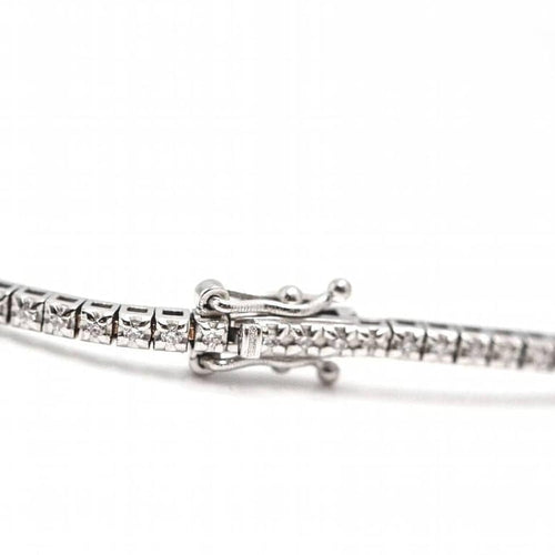 Bracelet Bracelet rivière en or blanc 18 carats et diamants 58 Facettes D363128CG