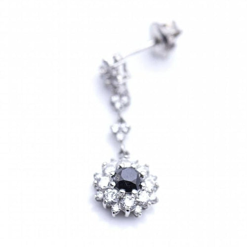 Boucles d'oreilles Boucles d’oreilles pendantes - Or blanc 18 kt et diamants 58 Facettes N102862LF