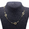Collier Collier motif floral en or jaune 18 ct et spinelles noirs 58 Facettes N102870LF