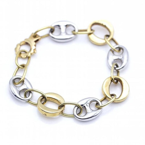 Bracelet Bracelet design Calabrote en or jaune 18 ct et or blanc 58 Facettes N102869LF