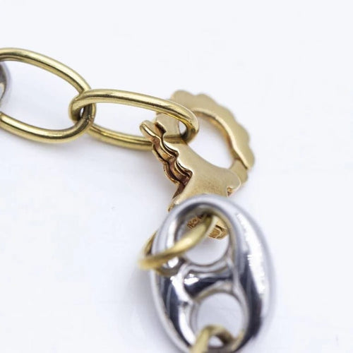 Bracelet Bracelet design Calabrote en or jaune 18 ct et or blanc 58 Facettes N102869LF