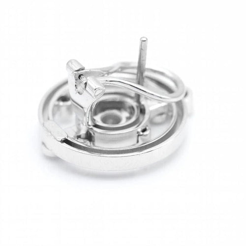 Boucles d'oreilles ADAGIO - Boucles d'oreilles en or blanc 18 ct et diamants 58 Facettes N102891