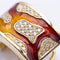 Boucles d'oreilles FIREMOON - Boucles d’oreilles en or jaune 18 ct, émail et diamants 58 Facettes N102897