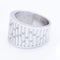 Bague 54 BAMBU - Bague en or blanc 18 ct et diamants taille brillant 58 Facettes N102905