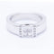 Bague 53 Bague en or blanc 18 ct avec diamants taille princesse et brillants 58 Facettes N102929EJ