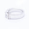 Bague 53 Bague en or blanc 18 ct avec diamants taille princesse et brillants 58 Facettes N102929EJ