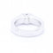 Bague 53 Bague en or blanc 18 ct avec diamants taille princesse et brillants 58 Facettes N102929EJ