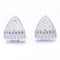 Boucles d'oreilles Boucles d’oreilles triangulaires en or blanc 18 ct et diamants 58 Facettes N102939EJ