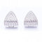 Boucles d'oreilles Boucles d’oreilles triangulaires en or blanc 18 ct et diamants 58 Facettes N102939EJ