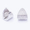 Boucles d'oreilles Boucles d’oreilles triangulaires en or blanc 18 ct et diamants 58 Facettes N102939EJ