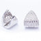 Boucles d'oreilles Boucles d’oreilles triangulaires en or blanc 18 ct et diamants 58 Facettes N102939EJ