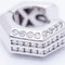 Boucles d'oreilles HEXAGON - Boucles d’oreilles en or blanc 18 ct et diamants 58 Facettes N102942EJ