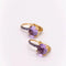 Boucles d'oreilles MIMI Milano Happy - Boucles d'oreilles en or rose 18 ct, saphirs et améthyste 58 Facettes D363774UZ