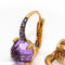 Boucles d'oreilles MIMI Milano Happy - Boucles d'oreilles en or rose 18 ct, saphirs et améthyste 58 Facettes D363774UZ