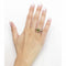Bague 54.5 Bague en or jaune 18 carats et argent avec diamants et péridot 58 Facettes D363901SO