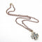 Collier Collier croix - Pendentif en or blanc, argent et topazes bleues 58 Facettes D363906SO