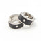 Boucles d'oreilles Boucles d’oreilles noir en acier 316L, diamants et céramique 58 Facettes D363921SO