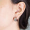 Boucles d'oreilles VETO - Boucles d'oreilles en acier 316L serties de diamants 0,10 ct 58 Facettes D363917SO