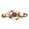 Broche Broche vintage en or jaune et rose 18 carats et diamants 58 Facettes D364105JC