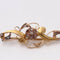 Broche Broche vintage en or jaune et rose 18 carats et diamants 58 Facettes D364105JC