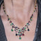 Collier Collier couronne en or jaune 18 carats avec diamants et pierres précieuses 58 Facettes D364207LF