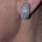 Boucles d'oreilles TAUBE - Boucles d’oreilles en or blanc 18 carats pavées de diamants 58 Facettes D364221LF